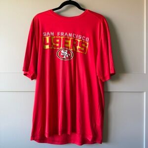 NFL Team Apparel 49ers Shirt Mens XL Red Performance Graphic Tee Sports Football